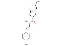 1-allyl-N-methyl-N-[2-(4-methyl-1-piperidinyl)ethyl]-5-oxo-3-pyrrolidinecarboxamide trifluoroacetate