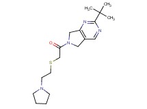 2-tert-butyl-6-{[(2-pyrrolidin-1-ylethyl)thio]acetyl}-6,7-dihydro-5H-pyrrolo[3,4-d]pyrimidine