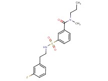 3-({[2-(3-fluorophenyl)ethyl]amino}sulfonyl)-N-methyl-N-propylbenzamide