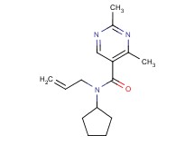 N-allyl-N-cyclopentyl-2,4-dimethylpyrimidine-5-carboxamide