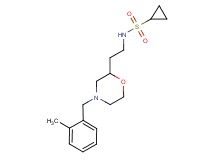 N-{2-[4-(2-methylbenzyl)morpholin-2-yl]ethyl}cyclopropanesulfonamide