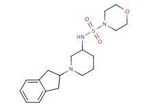 N-[1-(2,3-dihydro-1H-inden-2-yl)-3-piperidinyl]-4-morpholinesulfonamide