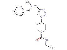 N-ethyl-4-(4-{[methyl(2-pyridinylmethyl)amino]methyl}-1H-1,2,3-triazol-1-yl)-1-piperidinecarboxamide trifluoroacetate