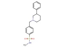 N-methyl-4-[(3-phenylpiperidin-1-yl)methyl]benzenesulfonamide