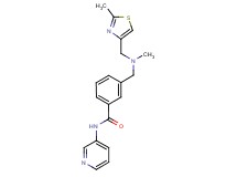3-({methyl[(2-methyl-1,3-thiazol-4-yl)methyl]amino}methyl)-N-pyridin-3-ylbenzamide