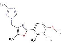 1-{[2-(4-methoxy-2,3-dimethylphenyl)-5-methyl-1,3-oxazol-4-yl]methyl}-3-methyl-1H-1,2,4-triazole