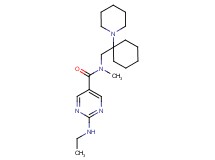 2-(ethylamino)-N-methyl-N-{[1-(1-piperidinyl)cyclohexyl]methyl}-5-pyrimidinecarboxamide