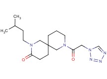 2-(3-methylbutyl)-8-(1H-tetrazol-1-ylacetyl)-2,8-diazaspiro[5.5]undecan-3-one