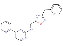 N-[(3-benzyl-1,2,4-oxadiazol-5-yl)methyl]-4-(2-pyridinyl)-2-pyrimidinamine