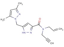 N-allyl-5-[(3,5-dimethyl-1H-pyrazol-1-yl)methyl]-N-2-propyn-1-yl-1H-pyrazole-3-carboxamide