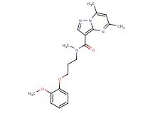 N-[3-(2-methoxyphenoxy)propyl]-N,5,7-trimethylpyrazolo[1,5-a]pyrimidine-3-carboxamide