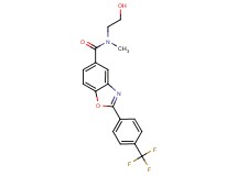N-(2-hydroxyethyl)-N-methyl-2-[4-(trifluoromethyl)phenyl]-1,3-benzoxazole-5-carboxamide