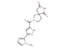 7-{[3-(1-methyl-1H-pyrrol-2-yl)-1H-pyrazol-5-yl]carbonyl}-2,7-diazaspiro[4.4]nonane-1,3-dione