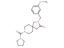 2-(3-methoxybenzyl)-8-(1-pyrrolidinylcarbonyl)-2,8-diazaspiro[4.5]decan-3-one