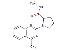 N-methyl-1-(4-methyl-2-quinazolinyl)prolinamide