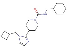 4-[1-(cyclobutylmethyl)-1H-imidazol-2-yl]-N-(cyclohexylmethyl)-1-piperidinecarboxamide