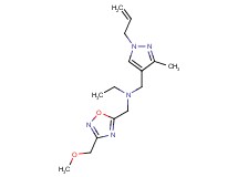 N-[(1-allyl-3-methyl-1H-pyrazol-4-yl)methyl]-N-{[3-(methoxymethyl)-1,2,4-oxadiazol-5-yl]methyl}ethanamine