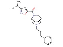 (1S*,5R*)-6-[(3-isopropylisoxazol-5-yl)carbonyl]-3-(3-phenylpropyl)-3,6-diazabicyclo[3.2.2]nonane