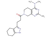N,N,2-trimethyl-7-[3-(4,5,6,7-tetrahydro-1H-indazol-3-yl)propanoyl]-5,6,7,8-tetrahydropyrido[3,4-d]pyrimidin-4-amine