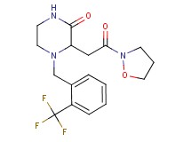 3-[2-(2-isoxazolidinyl)-2-oxoethyl]-4-[2-(trifluoromethyl)benzyl]-2-piperazinone