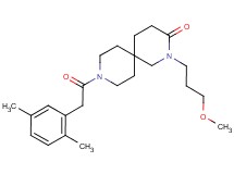 9-[(2,5-dimethylphenyl)acetyl]-2-(3-methoxypropyl)-2,9-diazaspiro[5.5]undecan-3-one