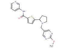 5-{1-[(2-methoxy-5-pyrimidinyl)methyl]-2-pyrrolidinyl}-N-3-pyridinyl-2-thiophenecarboxamide