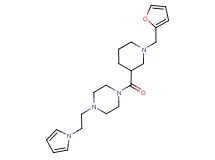 1-{[1-(2-furylmethyl)-3-piperidinyl]carbonyl}-4-[2-(1H-pyrrol-1-yl)ethyl]piperazine