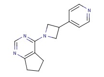 4-[3-(4-pyridinyl)-1-azetidinyl]-6,7-dihydro-5H-cyclopenta[d]pyrimidine