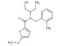 N-[1-(hydroxymethyl)propyl]-5-methoxy-N-(2-methylbenzyl)-2-furamide