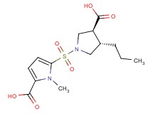 5-{[(3S*,4S*)-3-carboxy-4-propylpyrrolidin-1-yl]sulfonyl}-1-methyl-1H-pyrrole-2-carboxylic acid