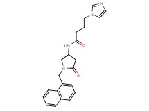 4-(1H-imidazol-1-yl)-N-[1-(1-naphthylmethyl)-5-oxopyrrolidin-3-yl]butanamide