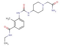 3-[({[1-(2-amino-2-oxoethyl)piperidin-4-yl]amino}carbonyl)amino]-N-ethyl-2-methylbenzamide