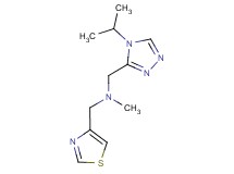 1-(4-isopropyl-4H-1,2,4-triazol-3-yl)-N-methyl-N-(1,3-thiazol-4-ylmethyl)methanamine