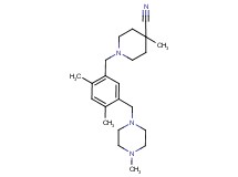 1-{2,4-dimethyl-5-[(4-methylpiperazin-1-yl)methyl]benzyl}-4-methylpiperidine-4-carbonitrile
