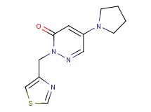 5-pyrrolidin-1-yl-2-(1,3-thiazol-4-ylmethyl)pyridazin-3(2H)-one
