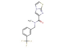 N-methyl-N-[3-(trifluoromethyl)benzyl]imidazo[2,1-b][1,3]thiazole-6-carboxamide