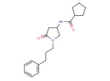 N-[5-oxo-1-(3-phenylpropyl)-3-pyrrolidinyl]cyclopentanecarboxamide