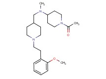 1-acetyl-N-({1-[2-(2-methoxyphenyl)ethyl]-4-piperidinyl}methyl)-N-methyl-4-piperidinamine