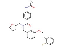 4-(acetylamino)-N-{3-[2-(2-fluorophenyl)ethoxy]benzyl}-N-(tetrahydro-2-furanylmethyl)benzamide