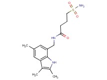 4-(aminosulfonyl)-N-[(2,3,5-trimethyl-1H-indol-7-yl)methyl]butanamide