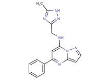N-[(5-methyl-1H-1,2,4-triazol-3-yl)methyl]-5-phenylpyrazolo[1,5-a]pyrimidin-7-amine