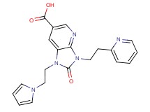2-oxo-3-(2-pyridin-2-ylethyl)-1-[2-(1H-pyrrol-1-yl)ethyl]-2,3-dihydro-1H-imidazo[4,5-b]pyridine-6-carboxylic acid