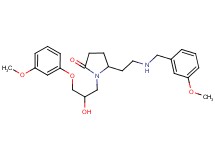 1-[2-hydroxy-3-(3-methoxyphenoxy)propyl]-5-{2-[(3-methoxybenzyl)amino]ethyl}-2-pyrrolidinone
