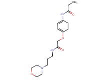 N-(4-{2-[(3-morpholin-4-ylpropyl)amino]-2-oxoethoxy}phenyl)propanamide