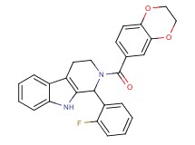 2-(2,3-dihydro-1,4-benzodioxin-6-ylcarbonyl)-1-(2-fluorophenyl)-2,3,4,9-tetrahydro-1H-beta-carboline