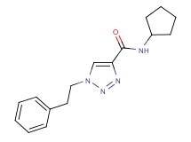 N-cyclopentyl-1-(2-phenylethyl)-1H-1,2,3-triazole-4-carboxamide