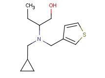 2-[(cyclopropylmethyl)(3-thienylmethyl)amino]butan-1-ol