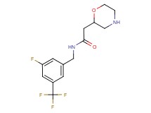 N-[3-fluoro-5-(trifluoromethyl)benzyl]-2-morpholin-2-ylacetamide