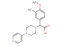 (4-methoxy-3-methylphenyl)(4-pyridin-4-ylpiperazin-1-yl)acetic acid