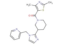 2-[(2-{1-[(2,4-dimethyl-1,3-thiazol-5-yl)carbonyl]piperidin-3-yl}-1H-imidazol-1-yl)methyl]pyridine